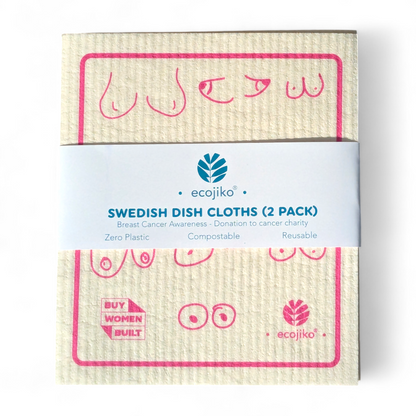 breast cancer awareness swedish dish cloths