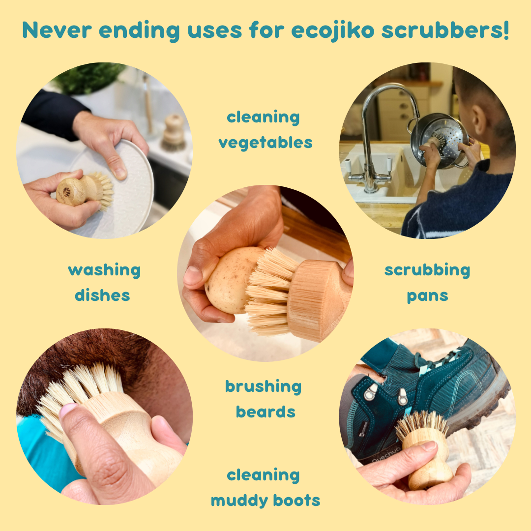 uses of the ecojiko scrubbing brushes