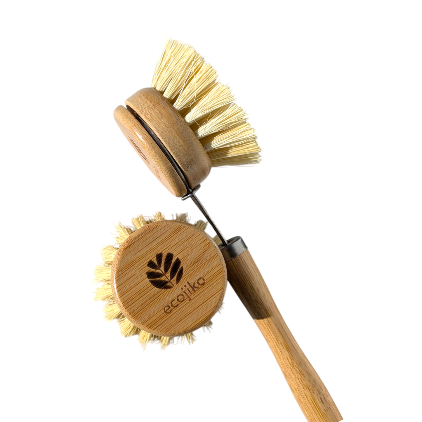 bamboo long handled dish brush and replacement head