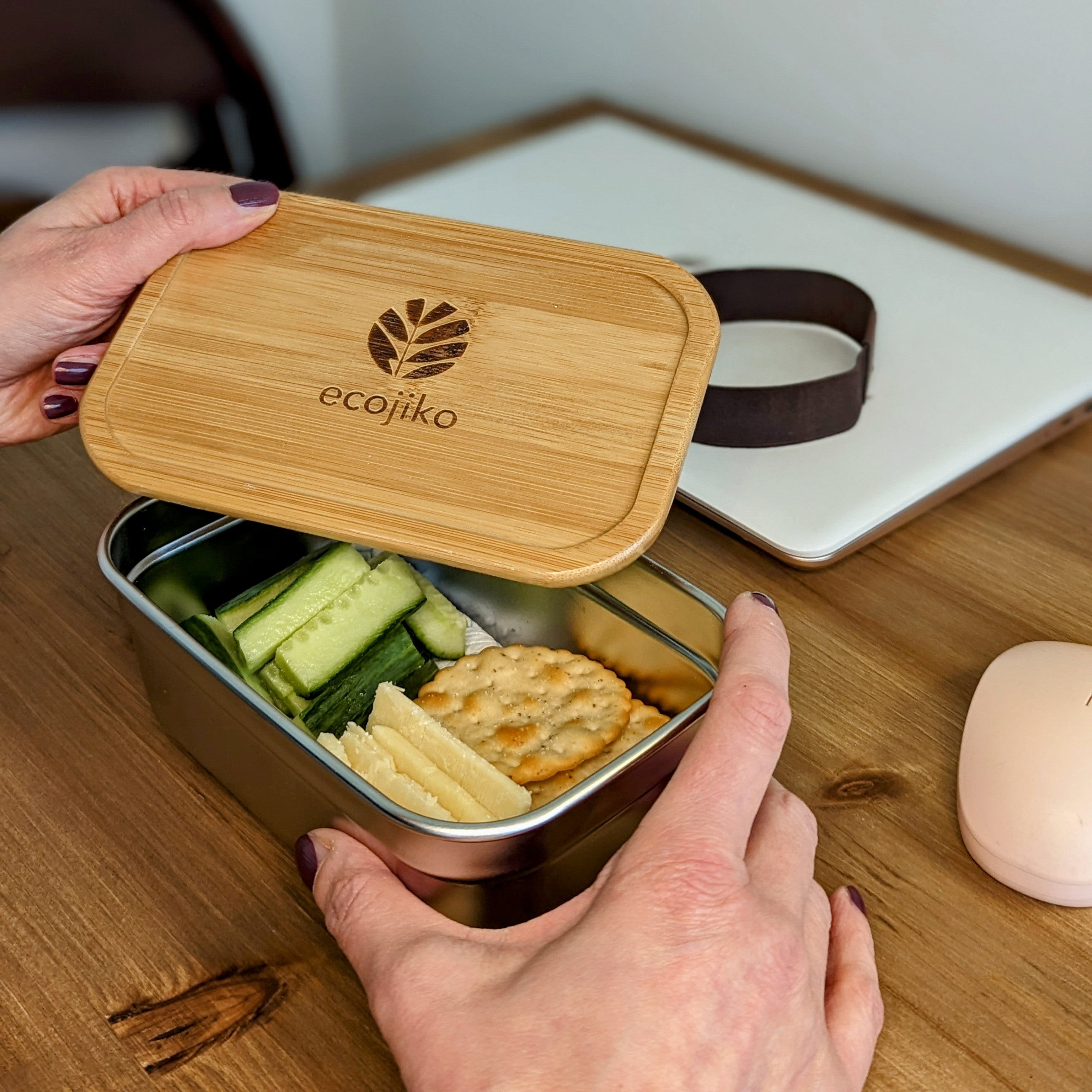 Bamboo Eco Friendly Lunch Box Sustainable ecojiko