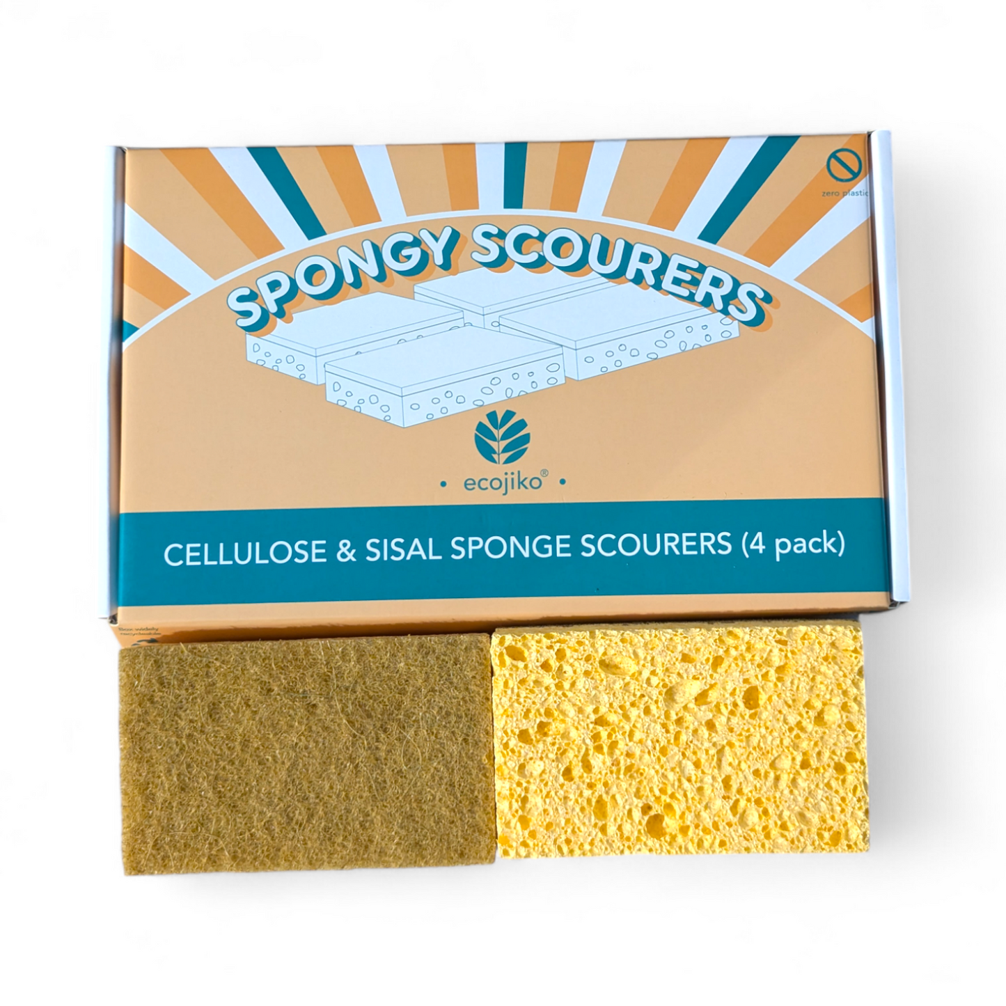 cellulose and sisal sponge scourers