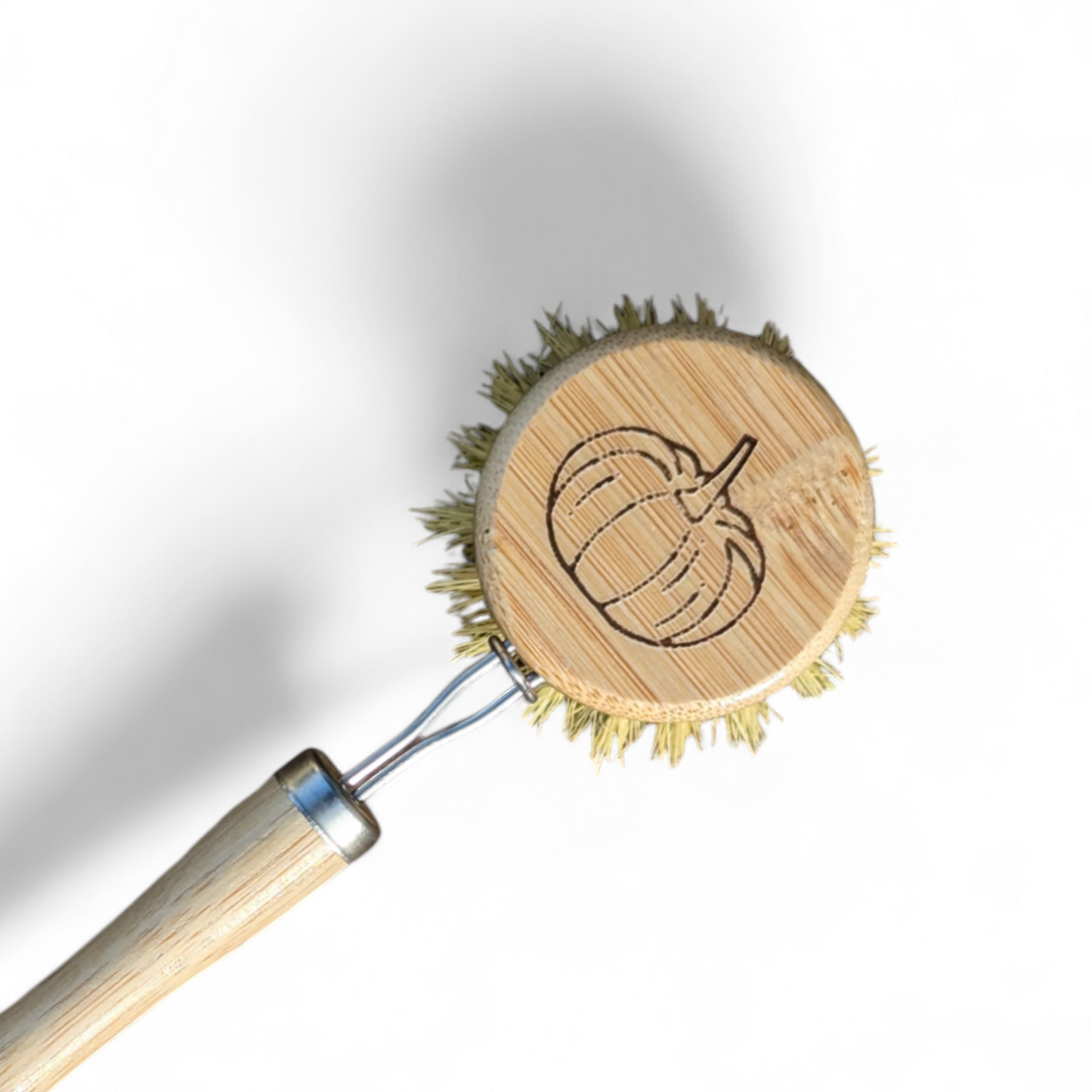 Pumpkin Design Dish Brush with Replaceable Head | Natural Washing Up Brush