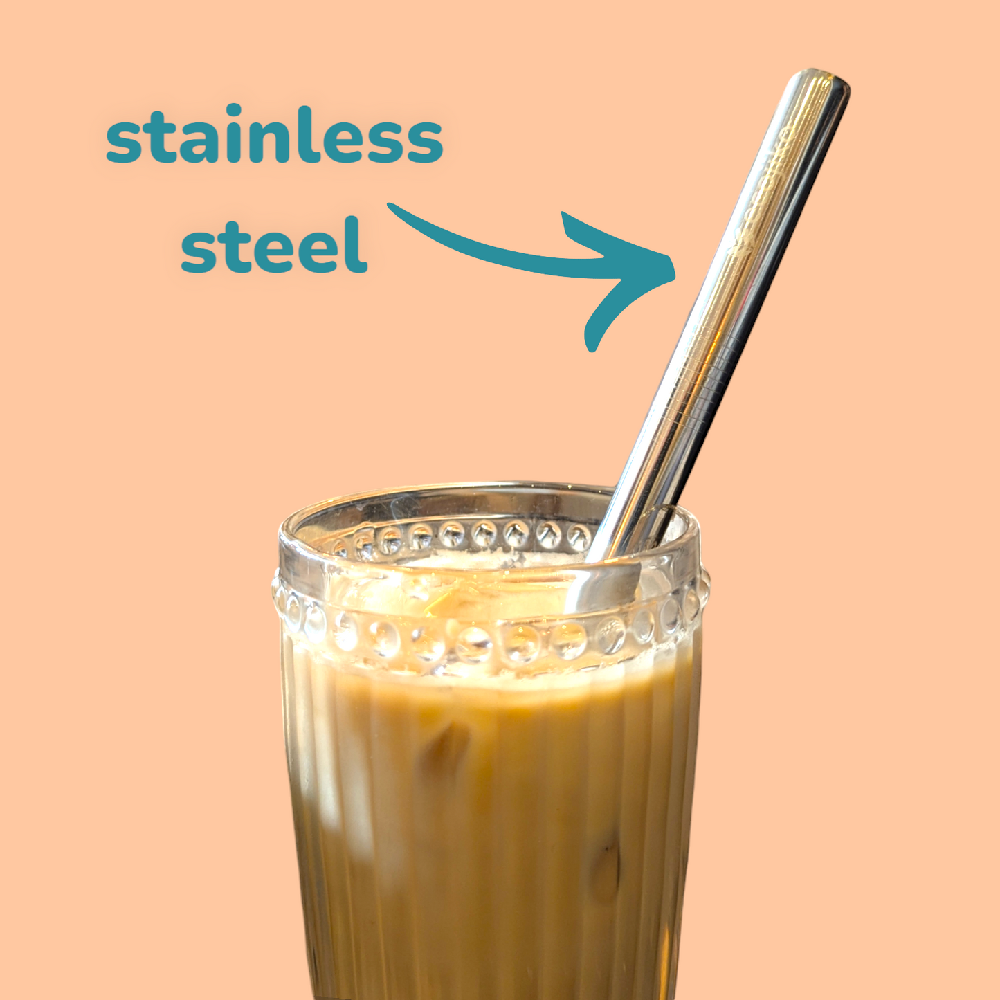 Stainless Steel Metal Drinking Straws | Reusable Straws (4 pack)