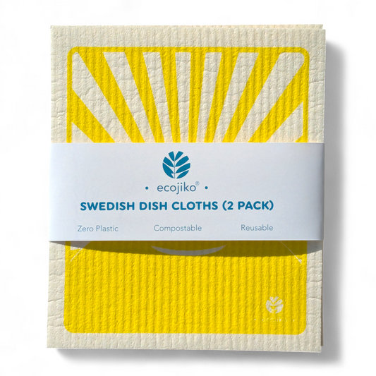 Swedish Dish Cloths | Reusable Compostable Cleaning Cloths (2 pack)