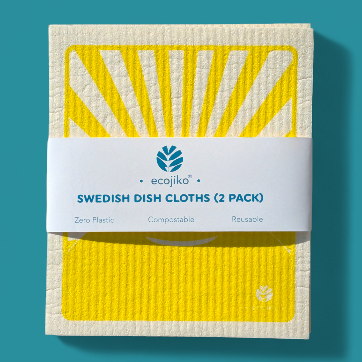 Swedish Dish Cloths | Reusable Compostable Cleaning Cloths (2 pack)