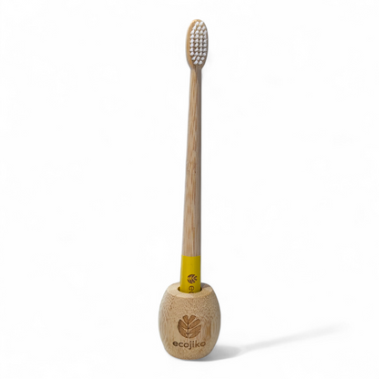 Unwaxed Bamboo Toothbrush Stand | Adult Sustainable Toothbrush Holder