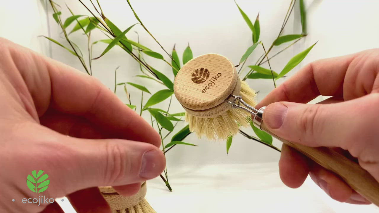 Bamboo Dish Brush - with replaceable head
